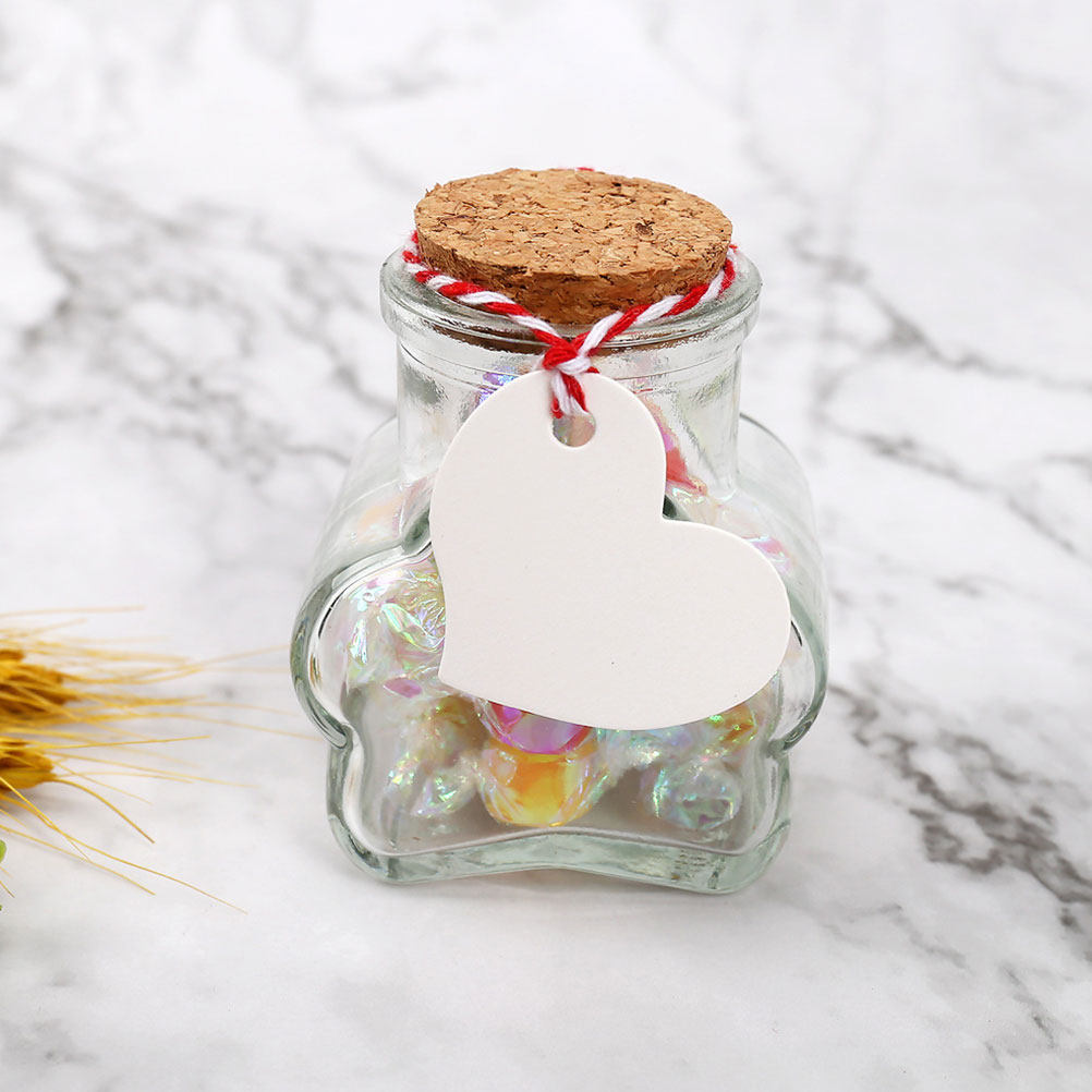 200Pcs Mini Heart Paper Tags K - Kraft Hang Tag ulasan dan harga