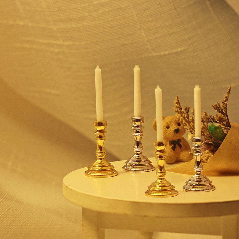 1Pair 1/12 Doll House Miniatur - Candle Quotes ulasan dan harga