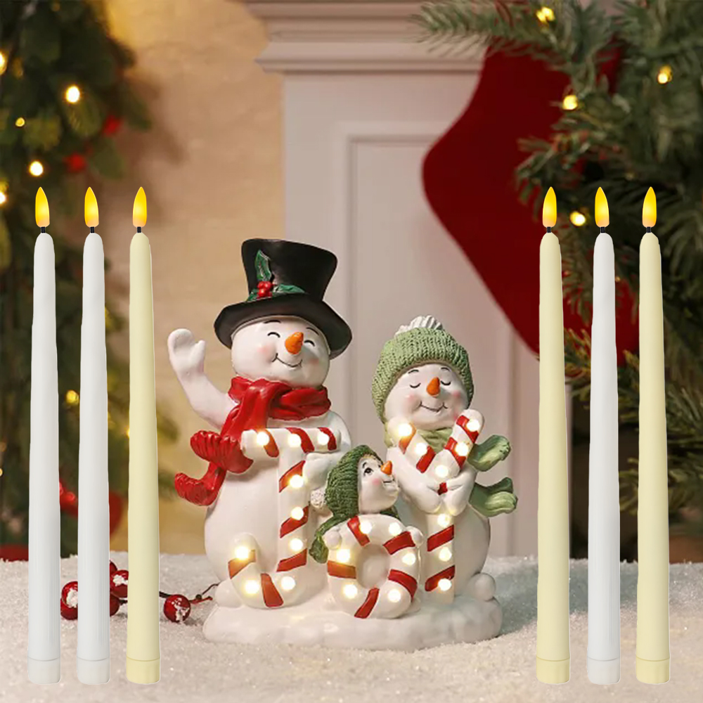 6pcs LED Flameless Taper Candl - Candle Quotes ulasan dan harga