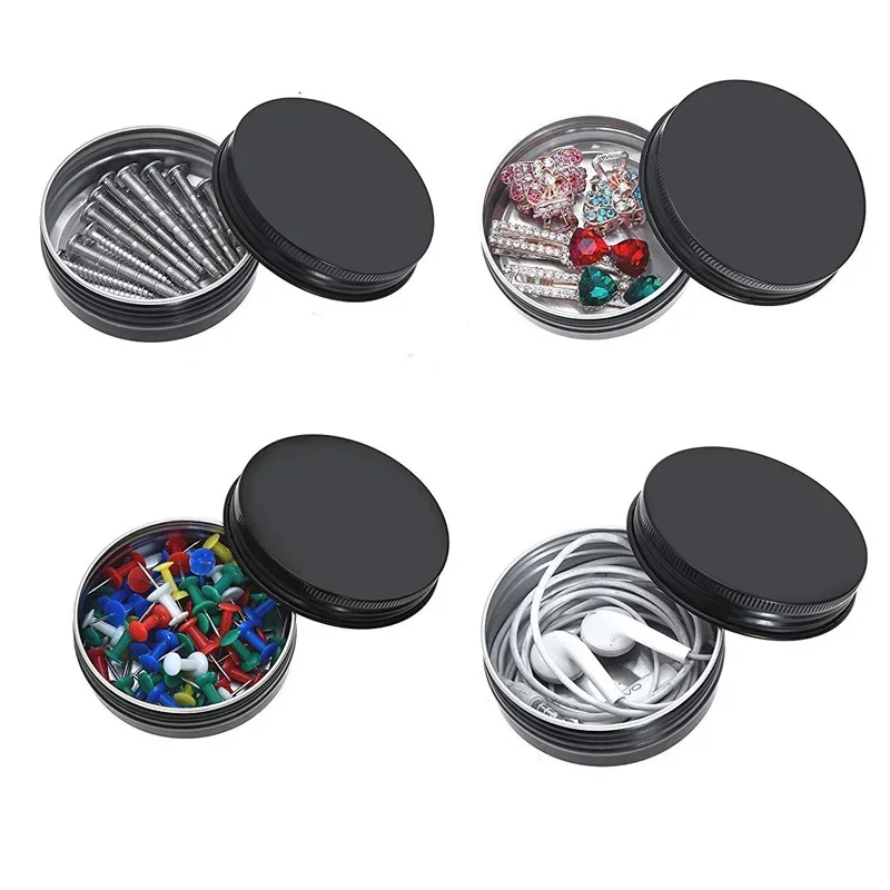 50Pcs Black Empty Candle Jars  - Black Tin Candle ulasan dan harga