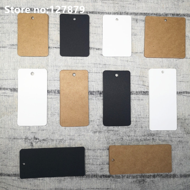 100PCS Multi Sizes Kraft Paper - Kraft Hang Tag ulasan dan harga