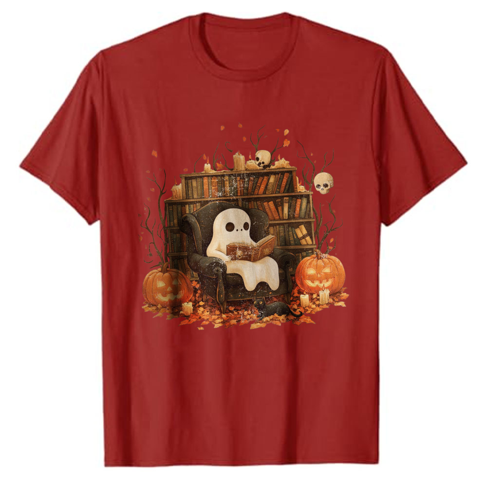 Cute Reading Ghost Library T‑S - Black Tin Candle ulasan dan harga