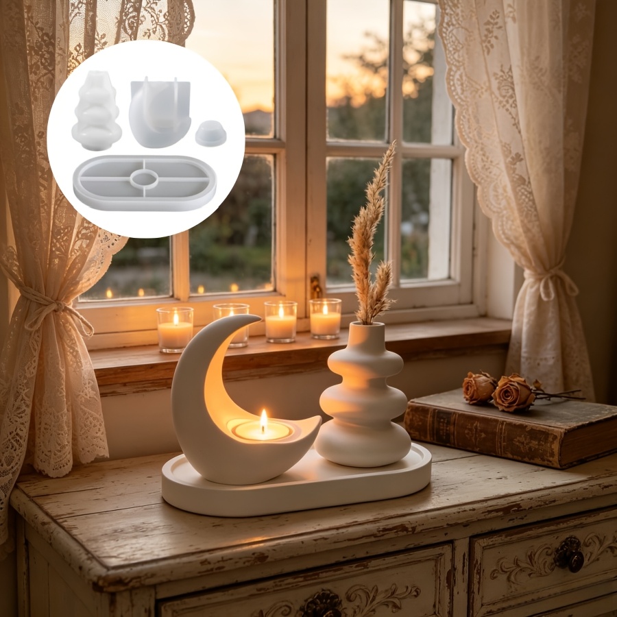 4pcs Set Including Moon Candle - Candle Quotes ulasan dan harga