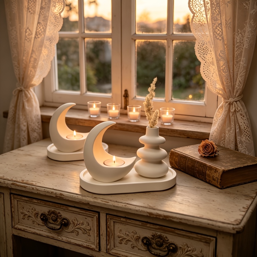 4pcs Set Including Moon Candle - Candle Quotes ulasan dan harga