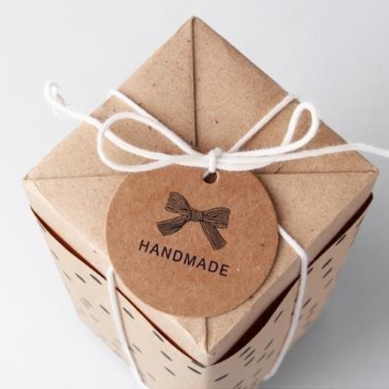 100pcs Handmade Kraft Paper Gi - Kraft Hang Tag ulasan dan harga