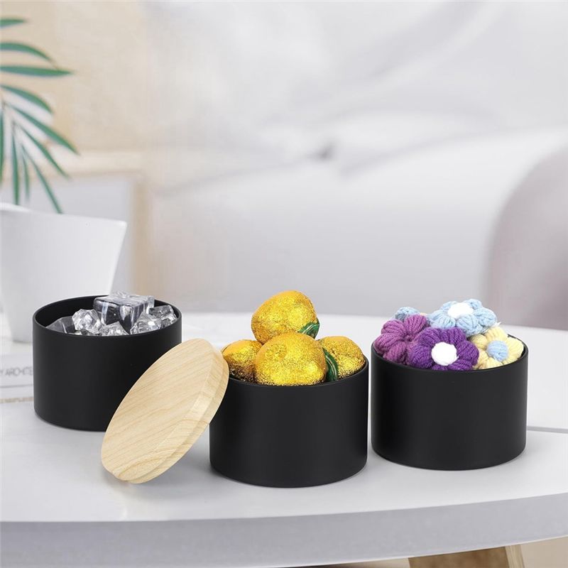 24 Pack 4 Oz Black Candle Tins - Black Tin Candle ulasan dan harga