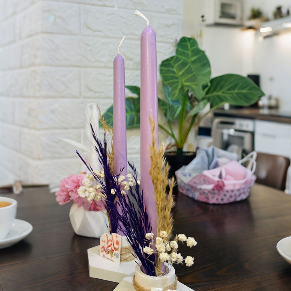 Simple Taper Pillar Acrylic Mo - Candle Quotes ulasan dan harga