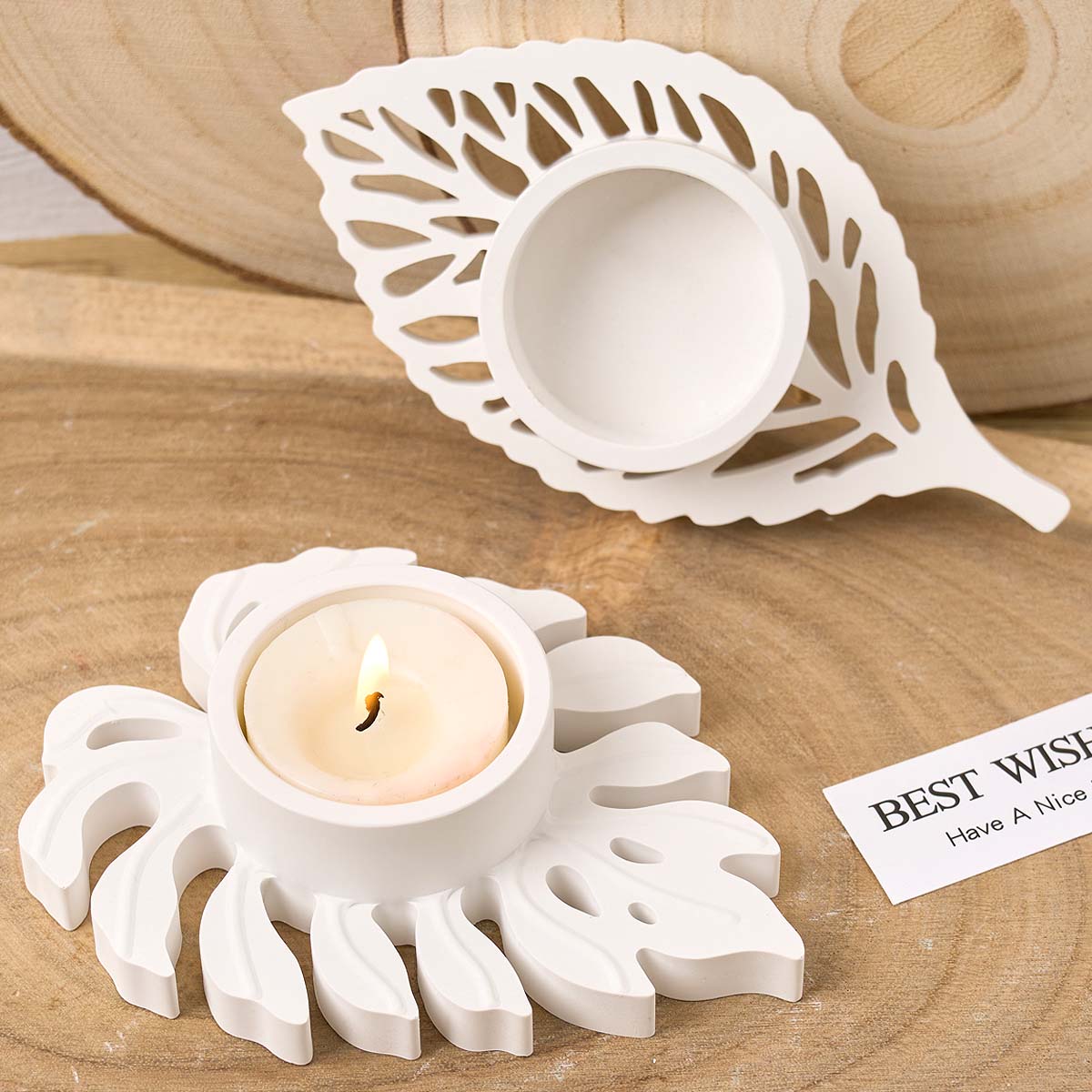 Leaves Candlestick Silicone Mo - Candle Quotes ulasan dan harga