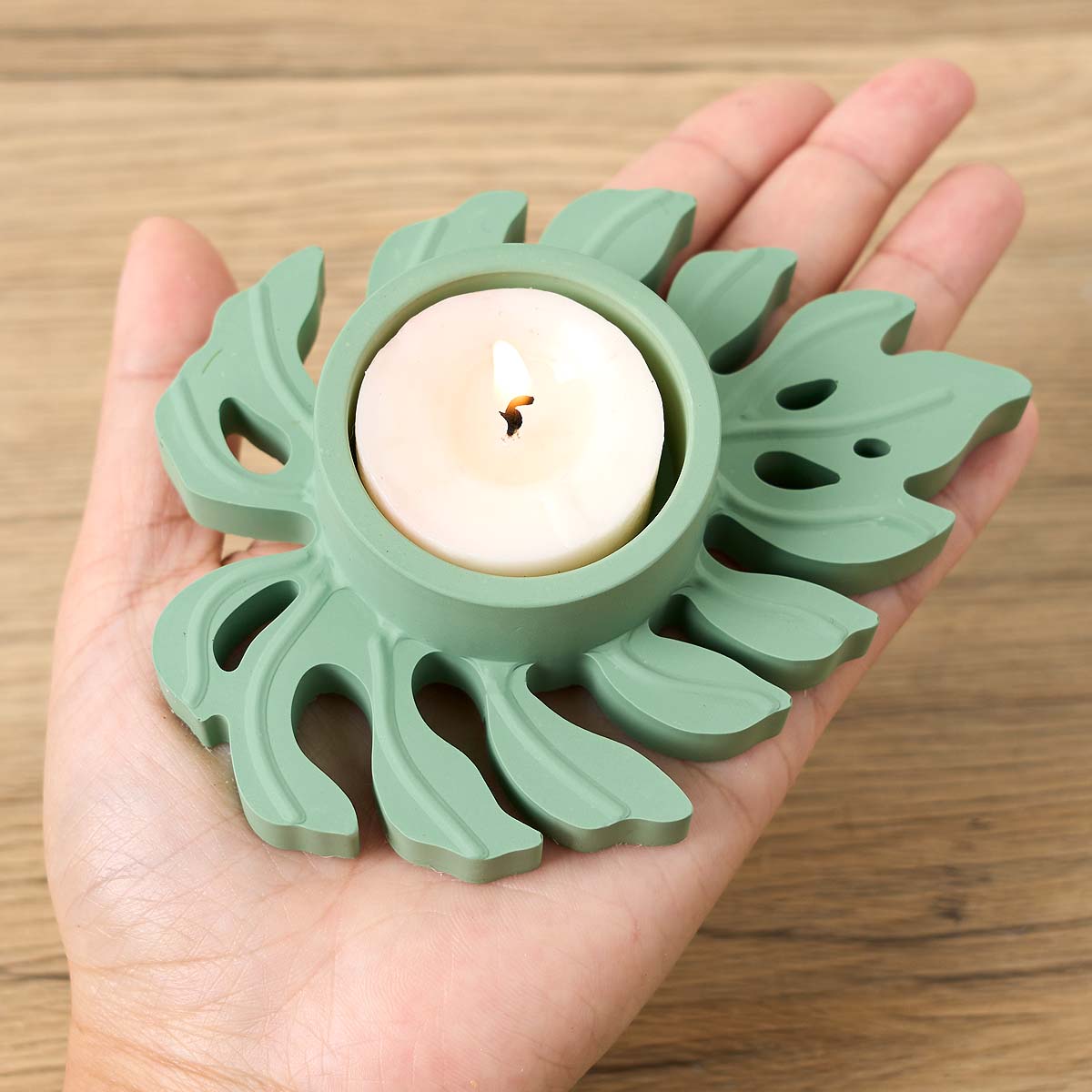 Leaves Candlestick Silicone Mo - Candle Quotes ulasan dan harga